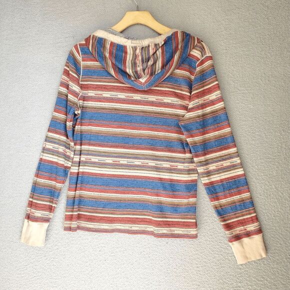 LRL Ralph Lauren Women's Lightweight Long Sleeve Hoodie Aztec V-neck Large L - Picture 6 of 7